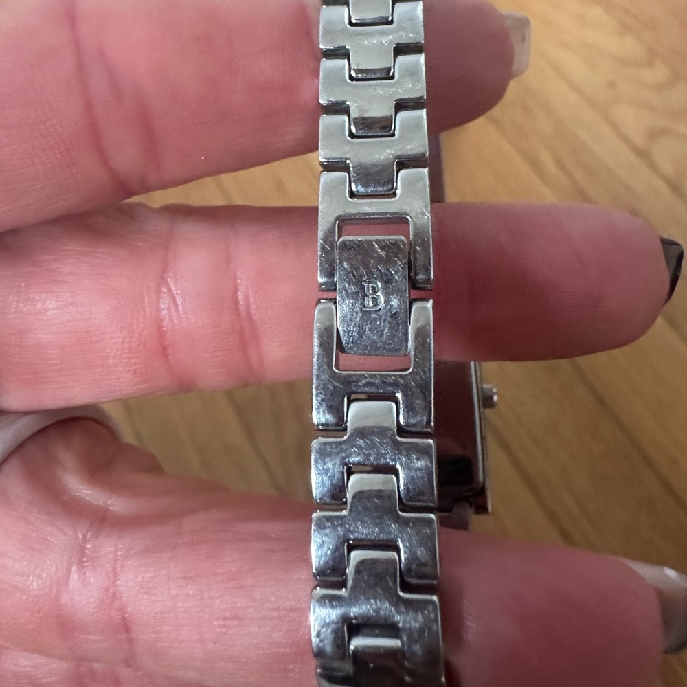 Bulova Silver Rectangular Women's Watch - image 6